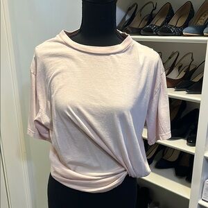 Urban Outfitters Pink Asymmetrical Short Sleeve Tee